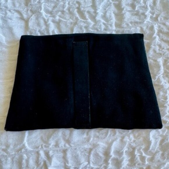 1930s Vintage Black Floral Petit Point Embroidered Clutch - Picture 7 of 13